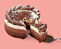 A Dobos-Cake, quite similar to a Black-Forest-Cake but with more parts
