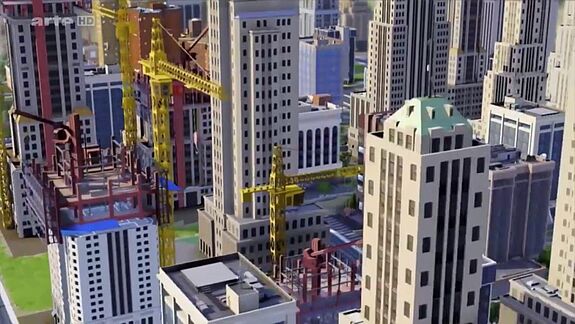 Ausschnitt Arte-Video Städte der Zukunft, Sim City