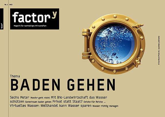 Titelbild des factor<sup>y</sup>-Magazins "Baden gehen"
