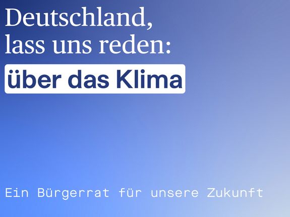 Screenshot der Website des Bürgerrats Klima