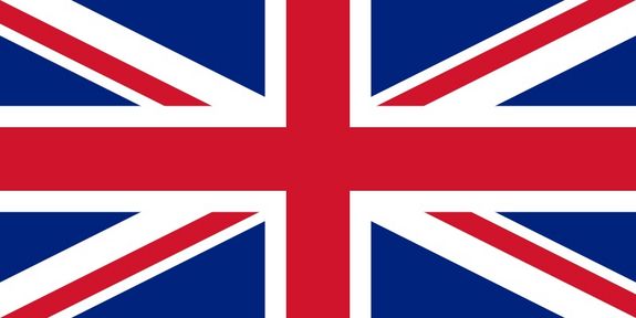 The english flag as a sign for the english language