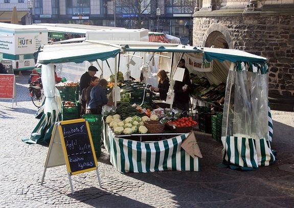 Biomarktstand Bonn