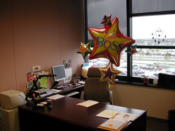 Wenn der Chef mal lobt, dann zeigt sich der Boss-Ballon