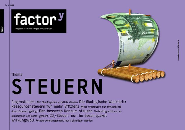 Titelbild des factor<sup>y</sup>-Magazins Steuern