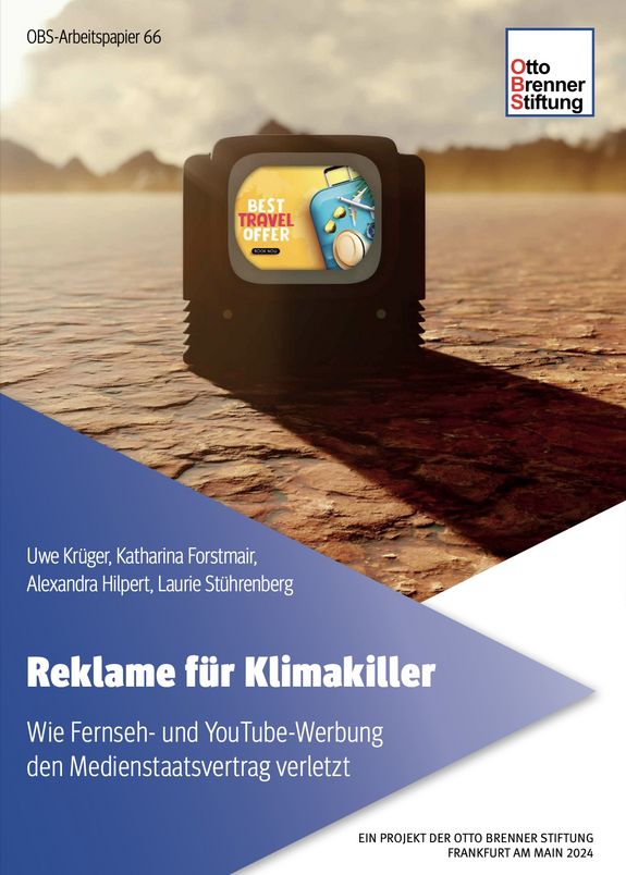 Titel der Studie "Reklame für Klimakiller"