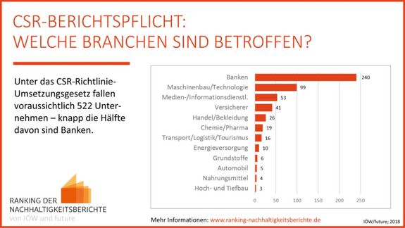 Betroffene Unternehmen der CSR-Berichtspflicht